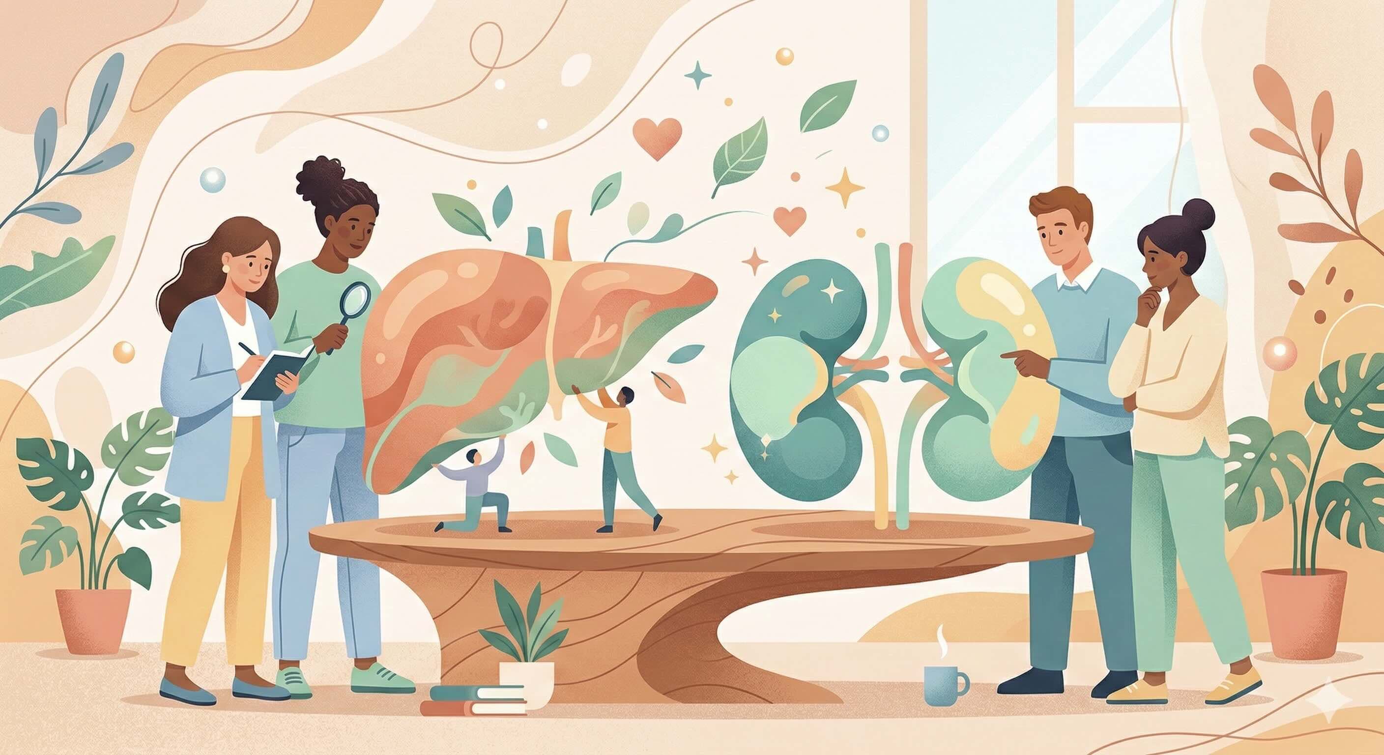 자율신경 균형을 상징하는 부드러운 산수화